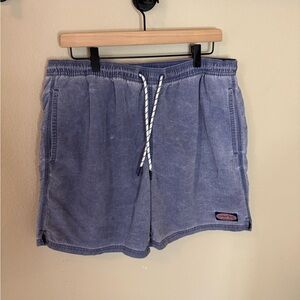 Vineyard Vines Blue Lined Swim Trunks Size L